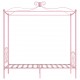 Sonata Рамка за легло с балдахин, розова, метал, 100x200 cм