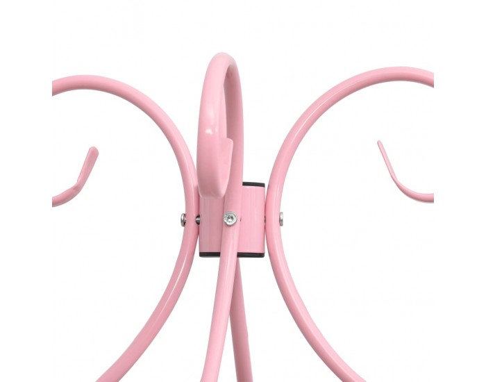 Sonata Рамка за легло с балдахин, розова, метал, 120x200 cм