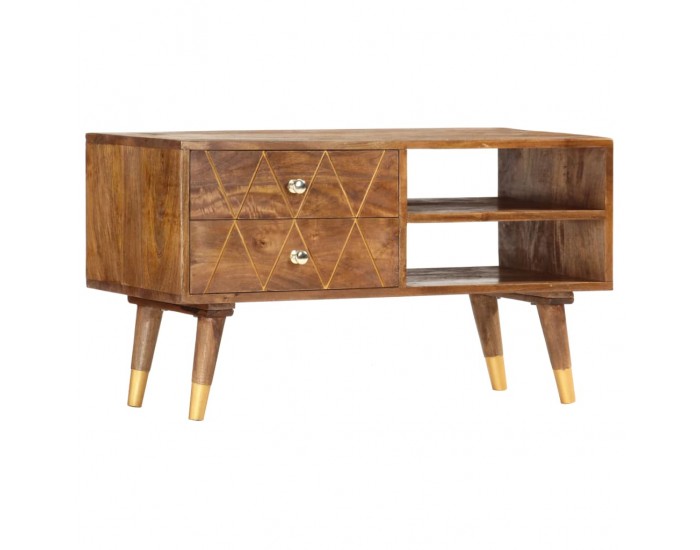 Sonata ТВ шкаф, 85x35x47 см, мангово дърво масив