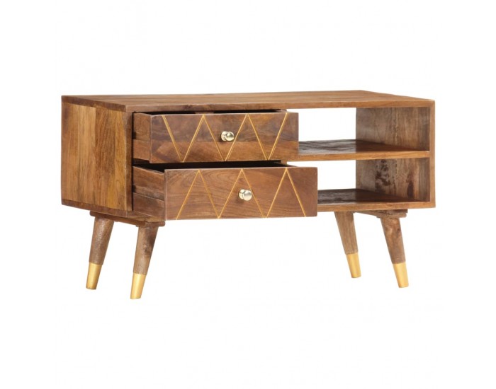 Sonata ТВ шкаф, 85x35x47 см, мангово дърво масив