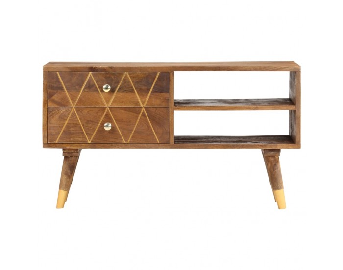 Sonata ТВ шкаф, 85x35x47 см, мангово дърво масив