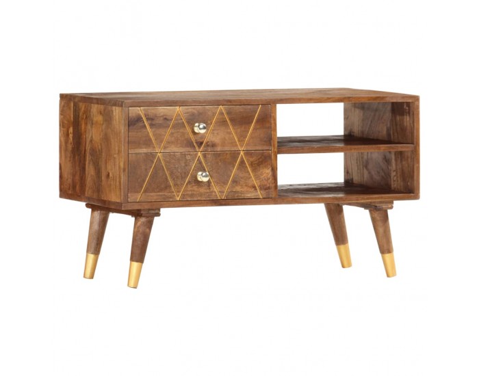 Sonata ТВ шкаф, 85x35x47 см, мангово дърво масив