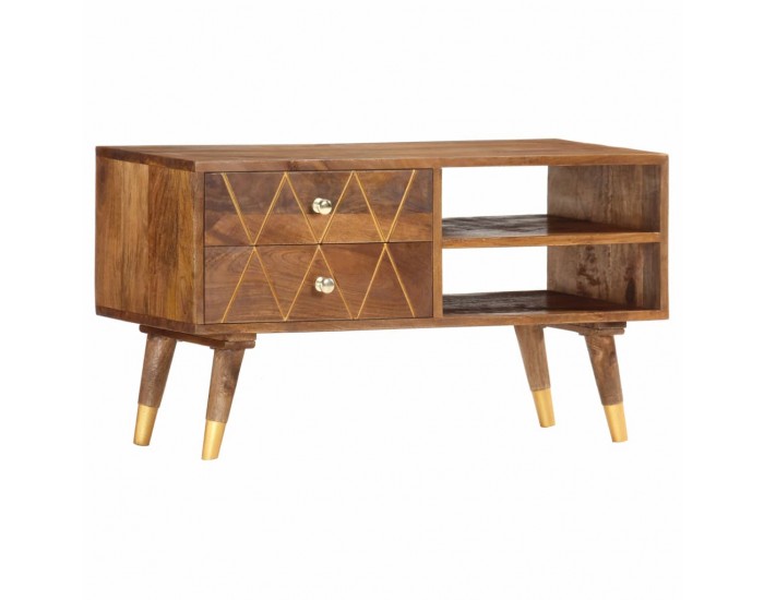 Sonata ТВ шкаф, 85x35x47 см, мангово дърво масив