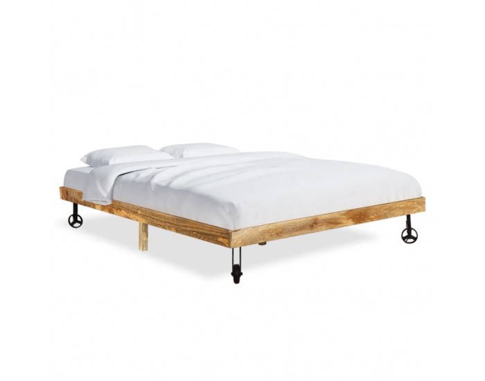 Sonata Рамка за легло, мангова дървесина масив, 200x200 cм