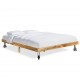 Sonata Рамка за легло, мангова дървесина масив, 200x200 cм