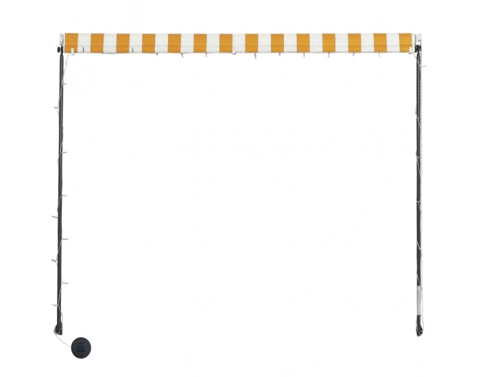 Sonata Сенник с падащо рамо с LED, 250х150 см, жълто и бяло