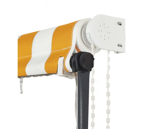 Sonata Сенник с падащо рамо с LED, 250х150 см, жълто и бяло