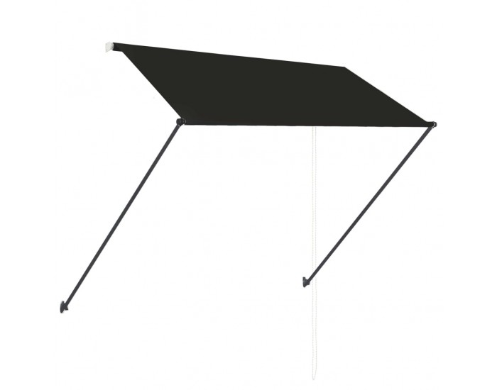 Sonata Сенник с падащо рамо с LED, 250х150 см, антрацит