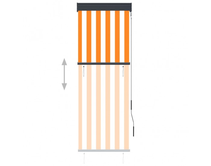 Sonata Външна ролетна щора, 60x250 см, бяло и оранжево