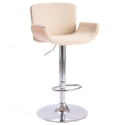 Sonata H Бар табуретка, кремав, изкуствена кожа Sonata H Бар табуретка, кремав, изкуствена кожа - Бар столове