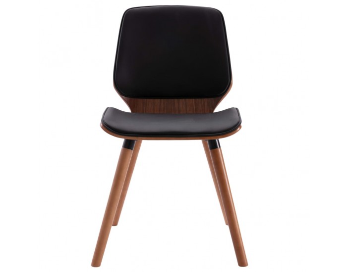 Sonata Трапезни столове, 2 бр, черни, изкуствена кожа