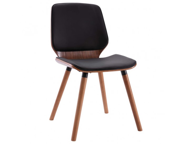 Sonata Трапезни столове, 2 бр, черни, изкуствена кожа