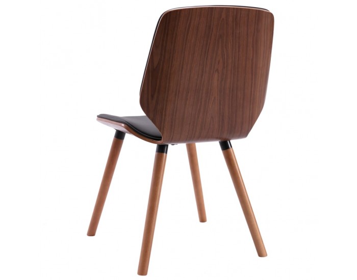 Sonata Трапезни столове, 2 бр, черни, изкуствена кожа