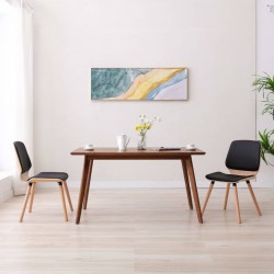 Sonata Трапезни столове, 2 бр, черни, изкуствена кожа - Трапезни столове