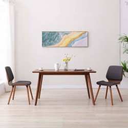Sonata Трапезни столове, 2 бр, сиви, текстил - Трапезни столове