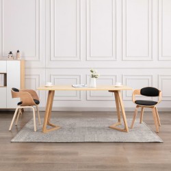 Sonata Трапезни столове, 2 бр, извито дърво и изкуствена кожа - Трапезни столове