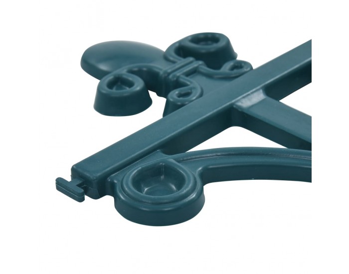 Sonata Ниски огради за лехи, 16 бр, зелени, 10 м, полипропилен