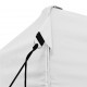 Sonata Професионална сгъваема парти шатра, 3x6 м, стомана, бяла
