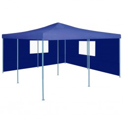 Sonata Сгъваема шатра с 2 странични стени, 5x5 м, синя - Външни съоражения