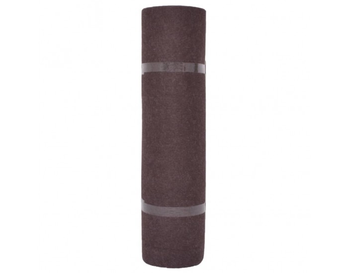 Sonata Изложбен килим, 1,6x20 м, кафяв, набразден