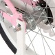 Sonata Детски велосипед с преден багажник, 14 цола, бяло и розово