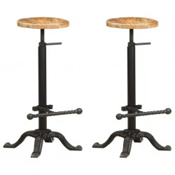 Sonata Бар столове, 2 бр, мангово дърво масив - Бар столове