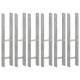 Sonata Оградни подпори 6 бр сребристи 10x6x60 см поцинкована стомана