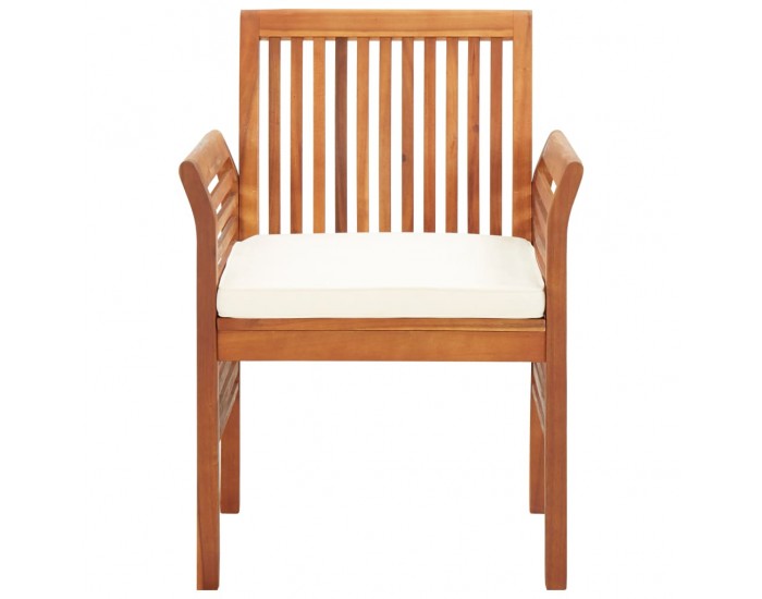 Sonata Градински трапезен комплект с възглавници 5 части акация масив