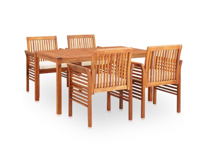 Sonata Градински трапезен комплект с възглавници 5 части акация масив Sonata Градински трапезен комплект с възглавници 5 части акация масив