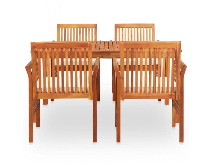 Sonata Градински трапезен комплект с възглавници 5 части акация масив Sonata Градински трапезен комплект с възглавници 5 части акация масив