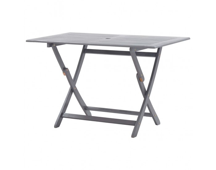 Sonata Градински трапезен комплект, 5 части, акация масив, сив