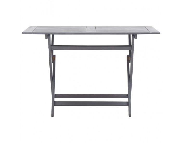 Sonata Градински трапезен комплект, 5 части, акация масив, сив