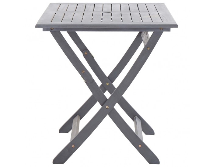 Sonata Градински трапезен комплект, 5 части, акация масив, сив