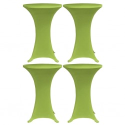 Sonata Покривки за маси, еластични, 4 бр, 70 см, зелени - Покривки за маса