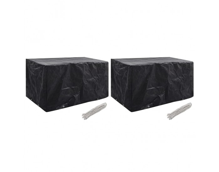 Sonata Калъфи за градински мебели, 2 бр, 8 капси, 180x70x90 см