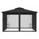 Sonata Градинска шатра със завеси, 300x300x265 см, антрацит