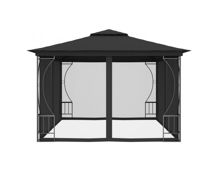 Sonata Градинска шатра със завеси, 300x400x265 см, антрацит Sonata Градинска шатра със завеси, 300x400x265 см, антрацит