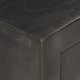 Sonata Нощно шкафче, черно и златисто, 40х30х50 см, манго масив