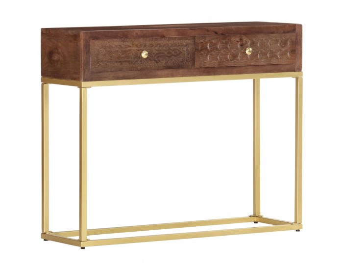 Sonata Конзолна маса, 90x30x75 см, мангово дърво масив