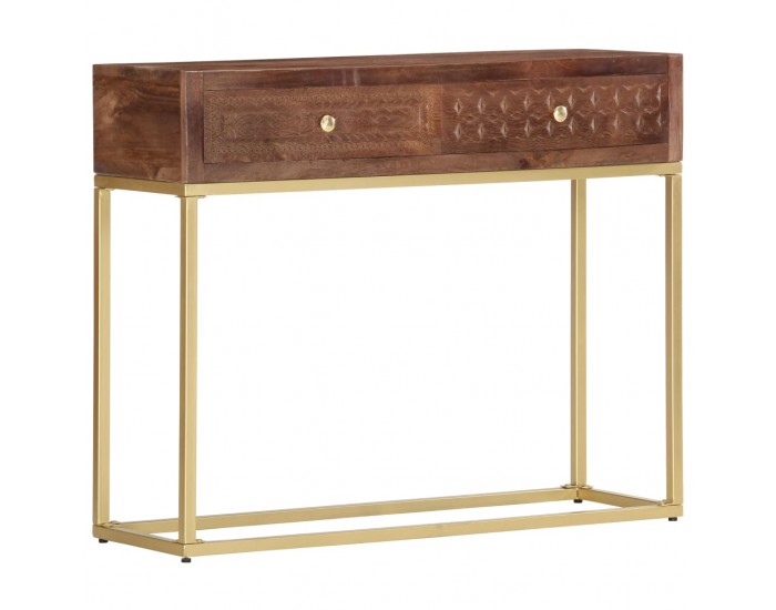 Sonata Конзолна маса, 90x30x75 см, мангово дърво масив