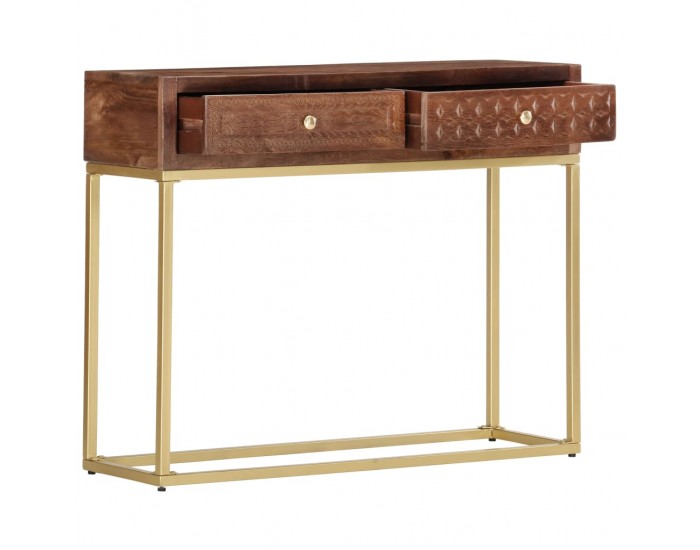 Sonata Конзолна маса, 90x30x75 см, мангово дърво масив