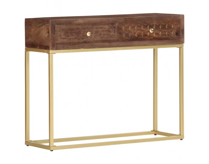 Sonata Конзолна маса, 90x30x75 см, мангово дърво масив