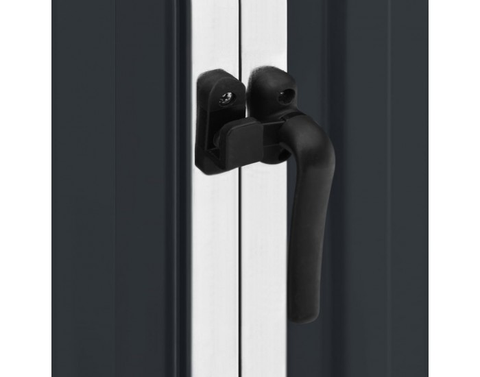 Sonata Градинска барака, антрацит, 195x198x159 см, поцинкована стомана