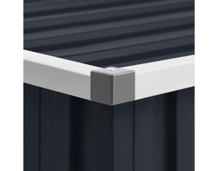 Sonata Градинска барака, антрацит, 195x198x159 см, поцинкована стомана