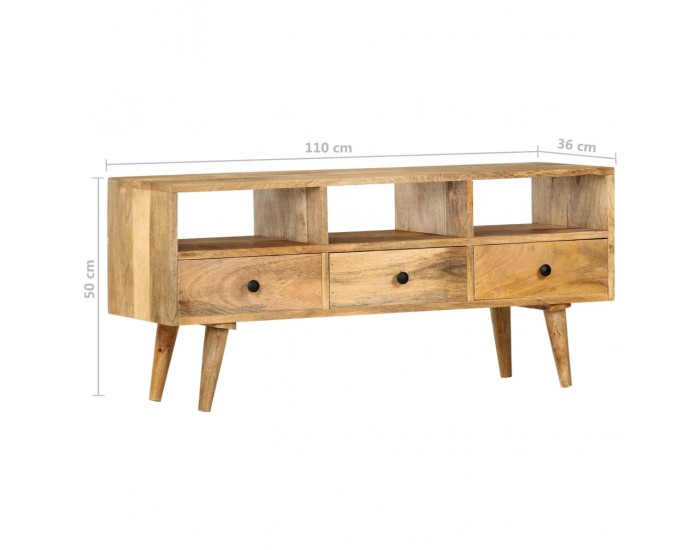 Sonata ТВ шкаф, 110x36x50 см, мангово дърво масив