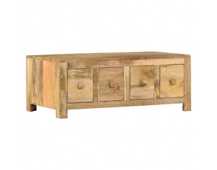 Sonata Маса за кафе с 4 чекмеджета, 90x50x35 cм, мангово дърво масив