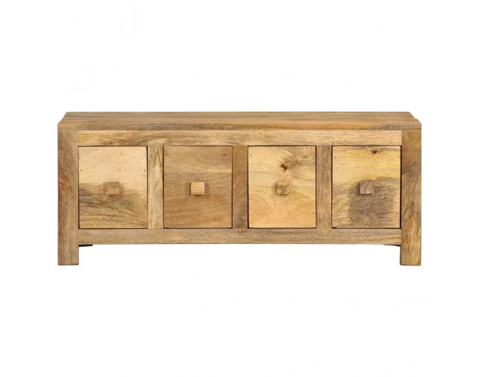 Sonata Маса за кафе с 4 чекмеджета, 90x50x35 cм, мангово дърво масив