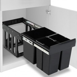 Sonata Кош за вграждане за кухненски шкаф, плавно затваряне, 48 л - Кухненски аксесоари