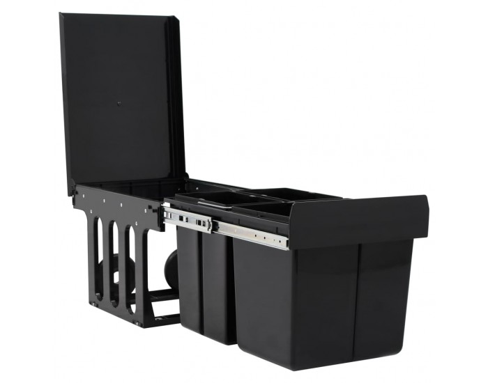 Sonata Кош за вграждане за кухненски шкаф, плавно затваряне, 48 л