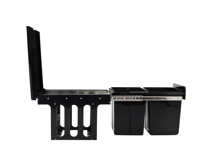 Sonata Кош за вграждане за кухненски шкаф, плавно затваряне, 48 л